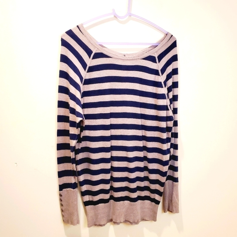 Rubi Moon by Anthropologie stripes Light sweater size S